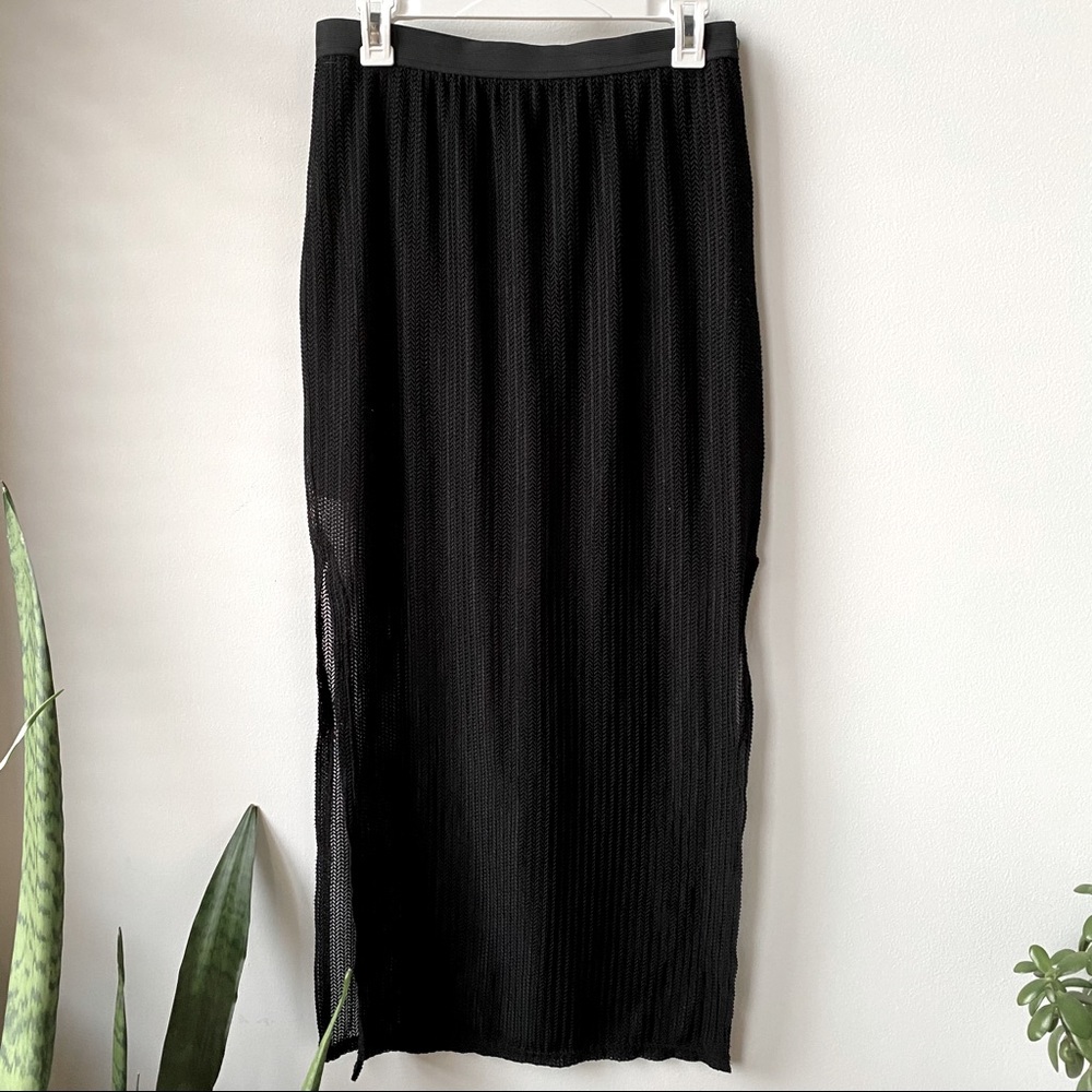 JOA Two Layer Maxi Skirt with Mini Skirt Lining